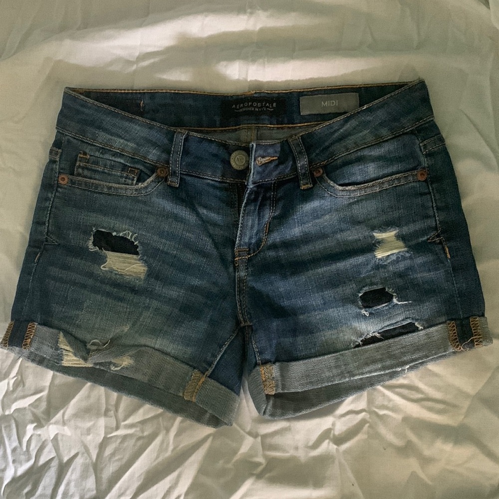 ☀️ Aeropostale Women’s Midi Jean Shorts